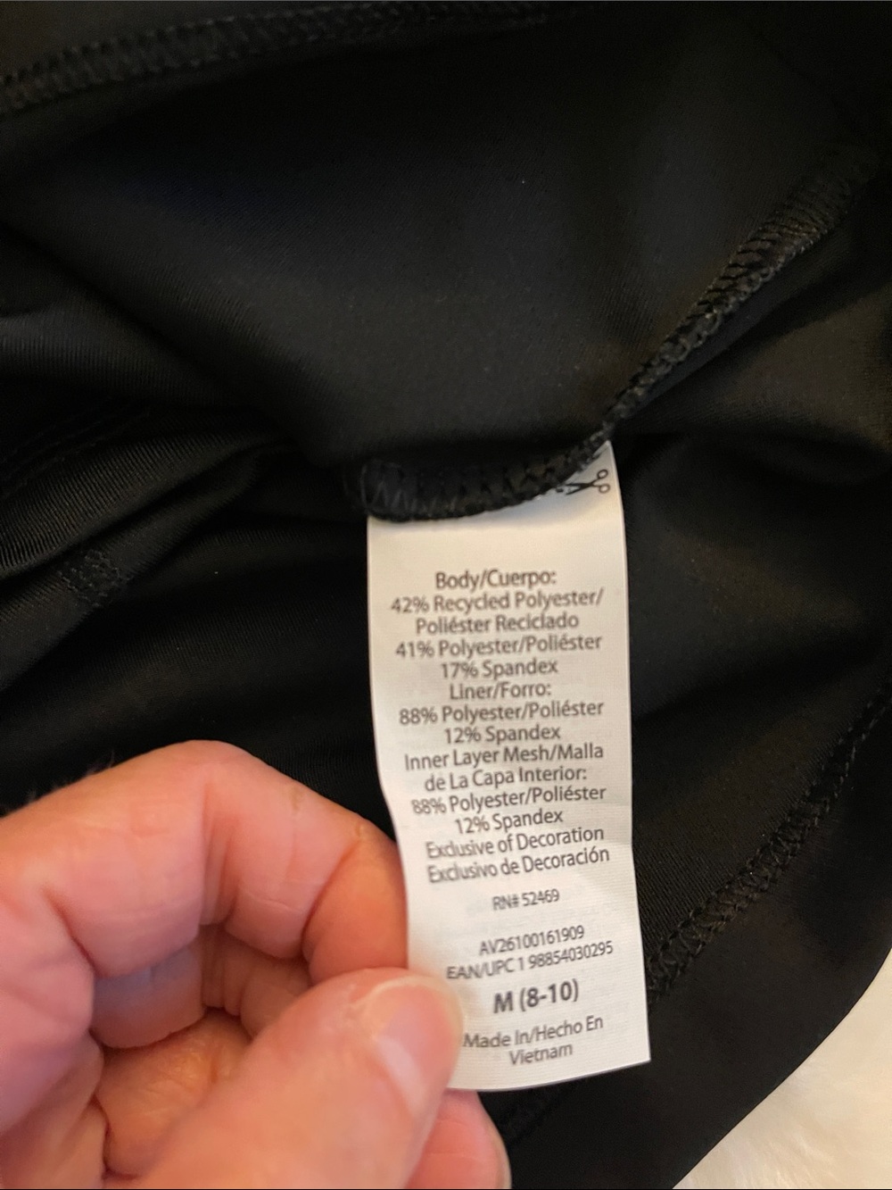 Avia  Women’s Black One-Shoulder Activewear Dress SZ M  8-10 - Picture 3 of 7